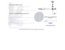 Tablet Screenshot of intranet.webnet.fr